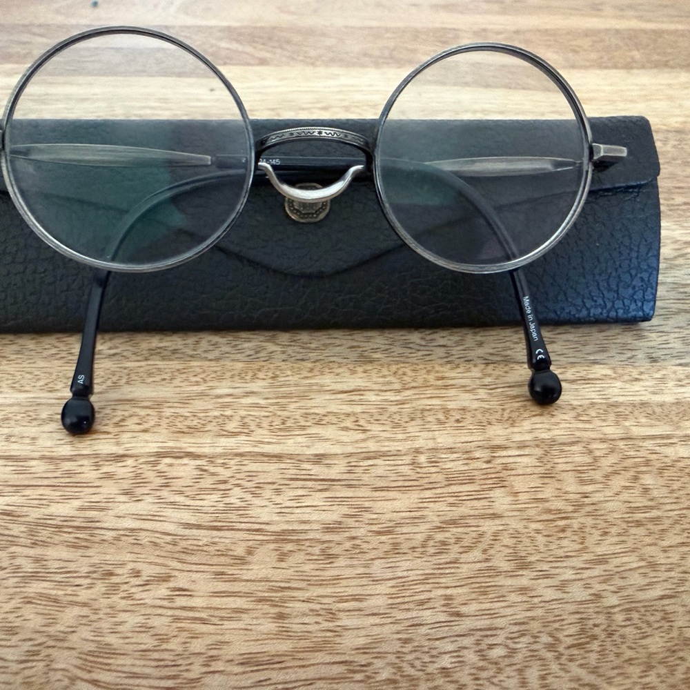 Matsuda M3131 Antique Gold Glasses with Case